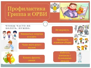 О рекомендациях по профилактике гриппа и ОРВИ