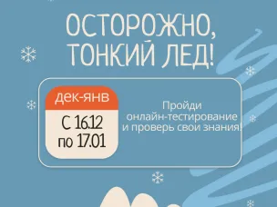 Онлайн-тестирование "Осторожно, тонкий лед!"